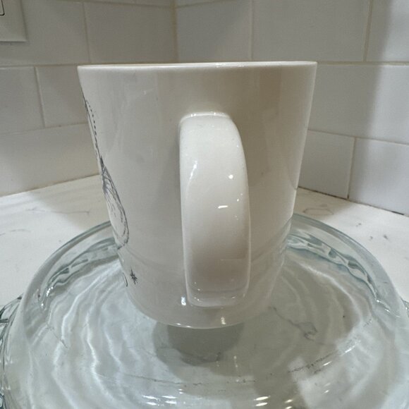 Williams Sonoma Zodiac VIRGO Lg 20oz Coffee Mug Rory Dobner Swan Bird Shades B&W - Picture 3 of 11